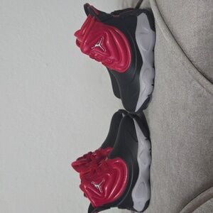 NWOB Bundle Of 2 Jordan Drip 23 Toddler Shoes Black/Gym Red Rain Boots 5C